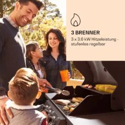 Lucifer 3 Gasgrill 3 X 3,6 KW Brenner 60x45cm Grill Edelstahl Mobil -Küche Zu Hause 10040280 de 0003 logo