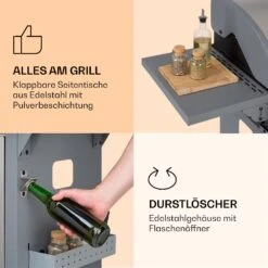 Lucifer 3 Gasgrill 3 X 3,6 KW Brenner 60x45cm Grill Edelstahl Mobil -Küche Zu Hause 10040280 de 0005 logo