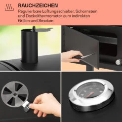 Aberdeen Kombi-Grill Gas Kohle Smoker Thermometer 2 Seitentische Mobil 15 Aberdeen Kombi-Grill Gas Kohle Smoker Thermometer 2 Seitentische Mobil -Küche Zu Hause 10040295 de 0006 usp