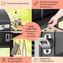 Aberdeen Kombi-Grill Gas Kohle Smoker Thermometer 2 Seitentische Mobil 16 Aberdeen Kombi-Grill Gas Kohle Smoker Thermometer 2 Seitentische Mobil -Küche Zu Hause 10040295 de 0007 usp