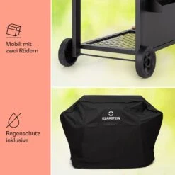 Aberdeen Kombi-Grill Gas Kohle Smoker Thermometer 2 Seitentische Mobil 18 Aberdeen Kombi-Grill Gas Kohle Smoker Thermometer 2 Seitentische Mobil -Küche Zu Hause 10040295 de 0009 usp