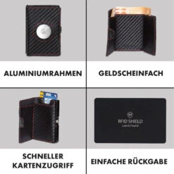 ZNAP Airtag Wallet 12 Karten Münzfach 9x1,8x6 Cm (BxHxT) RFID-Schutz 10 ZNAP Airtag Wallet 12 Karten Münzfach 9x1,8x6 Cm (BxHxT) RFID-Schutz -Küche Zu Hause 10040313 de 0003 logo