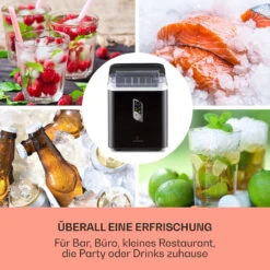 Albaron Eiswürfelmaschine Bullet-Eis 12 Kg / 24 H 1,5 Ltr. Display -Küche Zu Hause 10040346 de 0003 usp