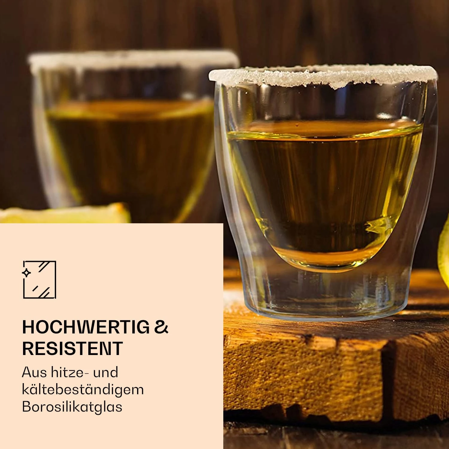 DUOS Doppelwandiges Glas 200 Ml Thermofunktion Inkl. Edelstahl-Löffel 3 DUOS Doppelwandiges Glas 200 Ml Thermofunktion Inkl. Edelstahl-Löffel – Bild 3