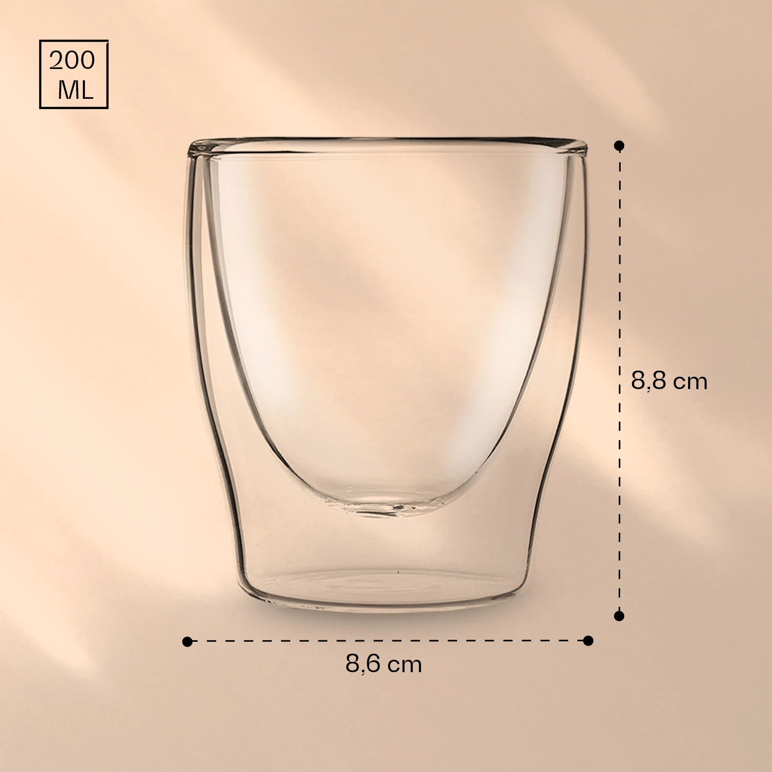 DUOS Doppelwandiges Glas 200 Ml Thermofunktion Inkl. Edelstahl-Löffel 7 DUOS Doppelwandiges Glas 200 Ml Thermofunktion Inkl. Edelstahl-Löffel – Bild 7