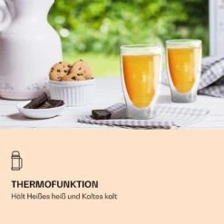 DUOS Doppelwandiges Glas 80, 200, 310, 400 Ml Thermofunktion Inkl. Edelstahl-Löffel -Küche Zu Hause 10040399 de 0003 logo