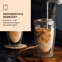 DUOS Doppelwandiges Glas 80, 200, 310, 400 Ml Thermofunktion Inkl. Edelstahl-Löffel -Küche Zu Hause 10040399 de 0004 logo