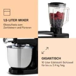 Renata Rossa Küchenmaschine 3-in-1 2000W 2,7PS 5Ltr Edelstahl BPA-frei -Küche Zu Hause 10040500 de 0006 logo