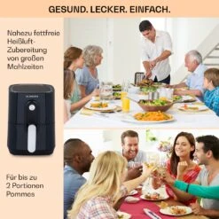 Crisp-Pro Heißluftfritteuse Air Fryer 1400W 2,8 Ltr Timer Edelstahl -Küche Zu Hause 10040698 de 0005 usp