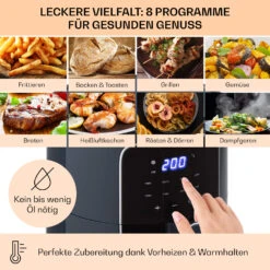 Crisp-Pro Heißluftfritteuse Air Fryer 1400W 3,5 Ltr 8 Programme Timer 8 Crisp-Pro Heißluftfritteuse Air Fryer 1400W 3,5 Ltr 8 Programme Timer -Küche Zu Hause 10040701 de 0003 logo