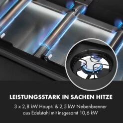 Valdosta 3.1 Gasgrill 3 X 2,8 KW + 2,5 KW Brenner Edelstahl Mobil -Küche Zu Hause 10040704 de 0005 logo