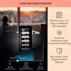 Vinovilla 20 Built-In Weinkühlschrank 50l / 20 Flaschen Glastür Edelstahl -Küche Zu Hause 10040729 de 0004 logo