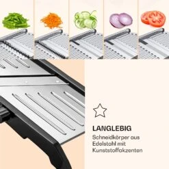Mandoline Küchenhobel Inkl. Wellenschnitt Edelstahl 1 Bis 9 Mm Julienne-Schneider -Küche Zu Hause 10040836 de 0003 logo