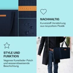 Einkaufstasche 3er Set Wiederverwendbar Waschbar Faltbar Verstärkt 7 Einkaufstasche 3er Set Wiederverwendbar Waschbar Faltbar Verstärkt -Küche Zu Hause 10040847 de 0003 logo