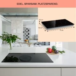 Virtuosa 5 Einbaukochfeld 5 Zonen 8500W Glaskeramik -Küche Zu Hause 10041117 de 0006 usp