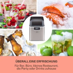 Chios Eiswürfelmaschine 20 Kg/24 H Auto-Clean 3,2-Liter Wassertank -Küche Zu Hause 10041143 de 0003 logo