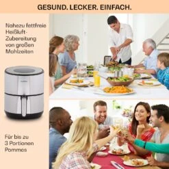 Klarstein Crisp-Pro 4,3L Air Fry Stainless Steel -Küche Zu Hause 10041145 de 0005 logo