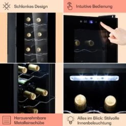 Barolo 14 Slim Uno Weinkühlschrank 46 Ltr 14 Flaschen 11-18°C SingleZone 13 Barolo 14 Slim Uno Weinkühlschrank 46 Ltr 14 Flaschen 11-18°C SingleZone -Küche Zu Hause 10041206 de 0005 usp