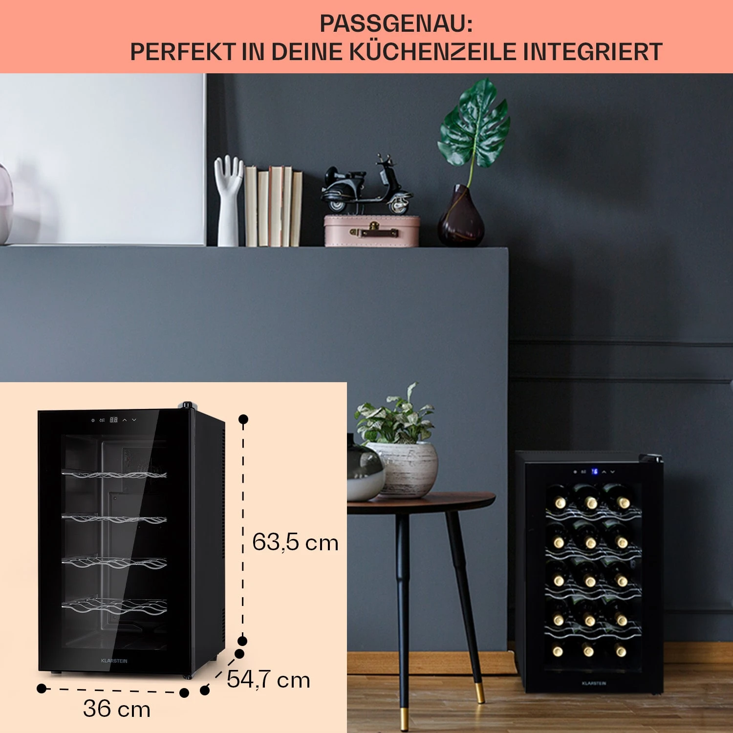 Barolo 15 Uno Weinkühlschrank 48 Ltr 15 Flaschen 11-18°C SingleZone 6 Barolo 15 Uno Weinkühlschrank 48 Ltr 15 Flaschen 11-18°C SingleZone – Bild 6