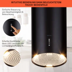 Bolea Inselabzugshaube Ø38cm Ab-/Umluft 600m³/h LED Inkl. Aktivkohlefilter -Küche Zu Hause 10041223 de 0004 usp