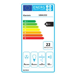 Bolea Inselabzugshaube Ø38cm Ab-/Umluft 600m³/h LED Inkl. Aktivkohlefilter -Küche Zu Hause 10041223 energy label