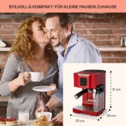BellaVita Kaffeemaschine 3-in-1 1450 W 20 Bar Milchschäumer 11 BellaVita Kaffeemaschine 3-in-1 1450 W 20 Bar Milchschäumer -Küche Zu Hause 10041240 de 0005 usp