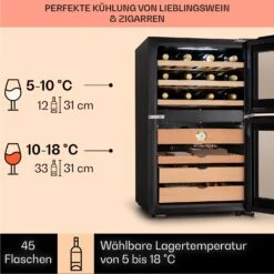 El Dorado 108 Humidor & Weinkühlschrank Touch 108L LED 12 El Dorado 108 Humidor & Weinkühlschrank Touch 108L LED -Küche Zu Hause 10041277 de 0004 logo