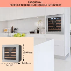 Vinsider 36 Built-In Uno Einbau-Weinkühlschrank 36 Flaschen 92 Ltr Edelstahl -Küche Zu Hause 10041288 de 0006 usp