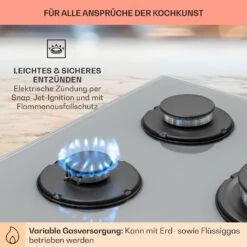 Firetale Gaskochfeld 5-flammig 70 Cm Aluminium-Brenner Inkl. Schlauch Und Druckminderer 13 Firetale Gaskochfeld 5-flammig 70 Cm Aluminium-Brenner Inkl. Schlauch Und Druckminderer -Küche Zu Hause 10041303 de 0005 usp