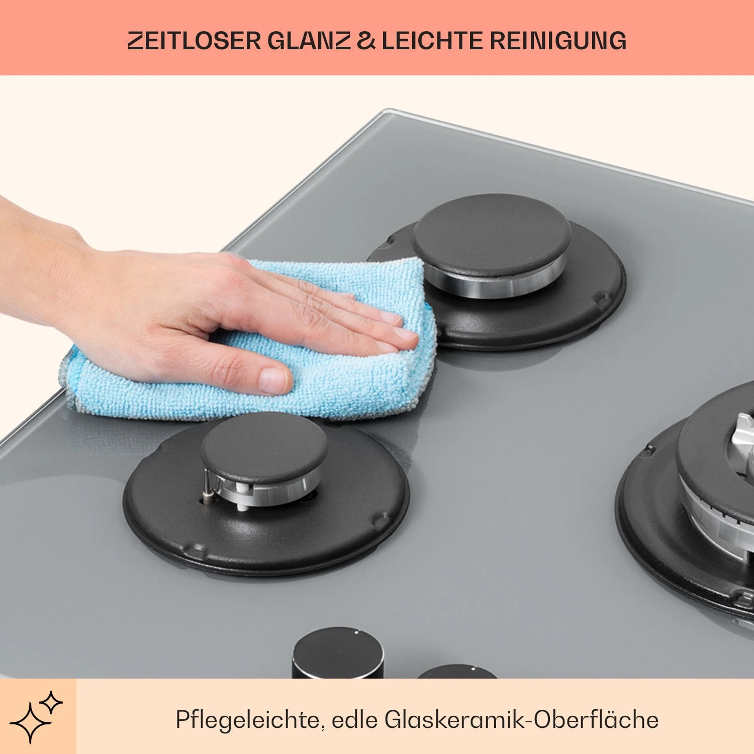 Firetale Gaskochfeld 5-flammig 70 Cm Aluminium-Brenner Inkl. Schlauch Und Druckminderer 7 Firetale Gaskochfeld 5-flammig 70 Cm Aluminium-Brenner Inkl. Schlauch Und Druckminderer – Bild 7