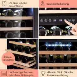Vinamour 73 Duo Weinkühlschrank 2 Zonen 192 L/73 Flaschen 5-18°C Touch -Küche Zu Hause 10041314 de 0005 logo