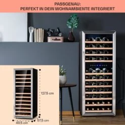 Vinamour 73 Duo Weinkühlschrank 2 Zonen 192 L/73 Flaschen 5-18°C Touch -Küche Zu Hause 10041314 de 0006 logo