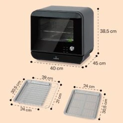 Vita Pro Heißluftfritteuse Dampfgaren 2450 W 18 Ltr 800 Ml Wassertank 13 Vita Pro Heißluftfritteuse Dampfgaren 2450 W 18 Ltr 800 Ml Wassertank -Küche Zu Hause 10041333 de 0007 usp