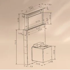 Royal Flush Eco Dunstabzugshaube 60 Cm 576 M³/h A+ 18 Royal Flush Eco Dunstabzugshaube 60 Cm 576 M³/h A+ -Küche Zu Hause 10041348 yy 0009 dimensions