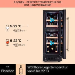 Vinovilla 17 Built-in Duo Vilhelmine Edition Weinkühlschrank 17 Fl. 11 Vinovilla 17 Built-in Duo Vilhelmine Edition Weinkühlschrank 17 Fl. -Küche Zu Hause 10041821 de 0003 usp