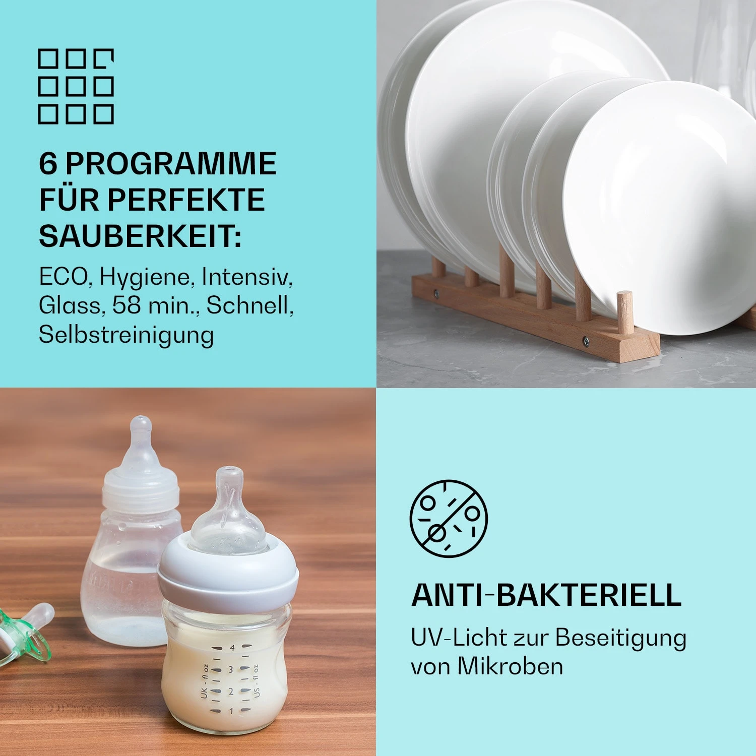 Havasia UV 6 Geschirrspüler UV-Licht Freistehend 1380W 3 Havasia UV 6 Geschirrspüler UV-Licht Freistehend 1380W – Bild 3