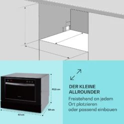 Havasia UV 6 Luminance Geschirrspüler UV Glasfront Freistehend 1380W -Küche Zu Hause 10041827 de 0005 usp