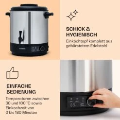 Abbey 25 Einkochautomat Getränkespender 25L 100°C 180min Edelstahl 11 Abbey 25 Einkochautomat Getränkespender 25L 100°C 180min Edelstahl -Küche Zu Hause 10041838 de 0004 logo