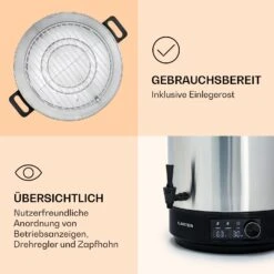 Abbey 25 Einkochautomat Getränkespender 25L 100°C 180min Edelstahl 13 Abbey 25 Einkochautomat Getränkespender 25L 100°C 180min Edelstahl -Küche Zu Hause 10041838 de 0006 logo