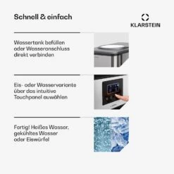 Aqueous Eiswürfelmaschine 3-in-1: Eiswürfel, Wasserspender: Heiß & Kalt 20 Kg/24h 9 Aqueous Eiswürfelmaschine 3-in-1: Eiswürfel, Wasserspender: Heiß & Kalt 20 Kg/24h -Küche Zu Hause 10041845 de 0004 usp