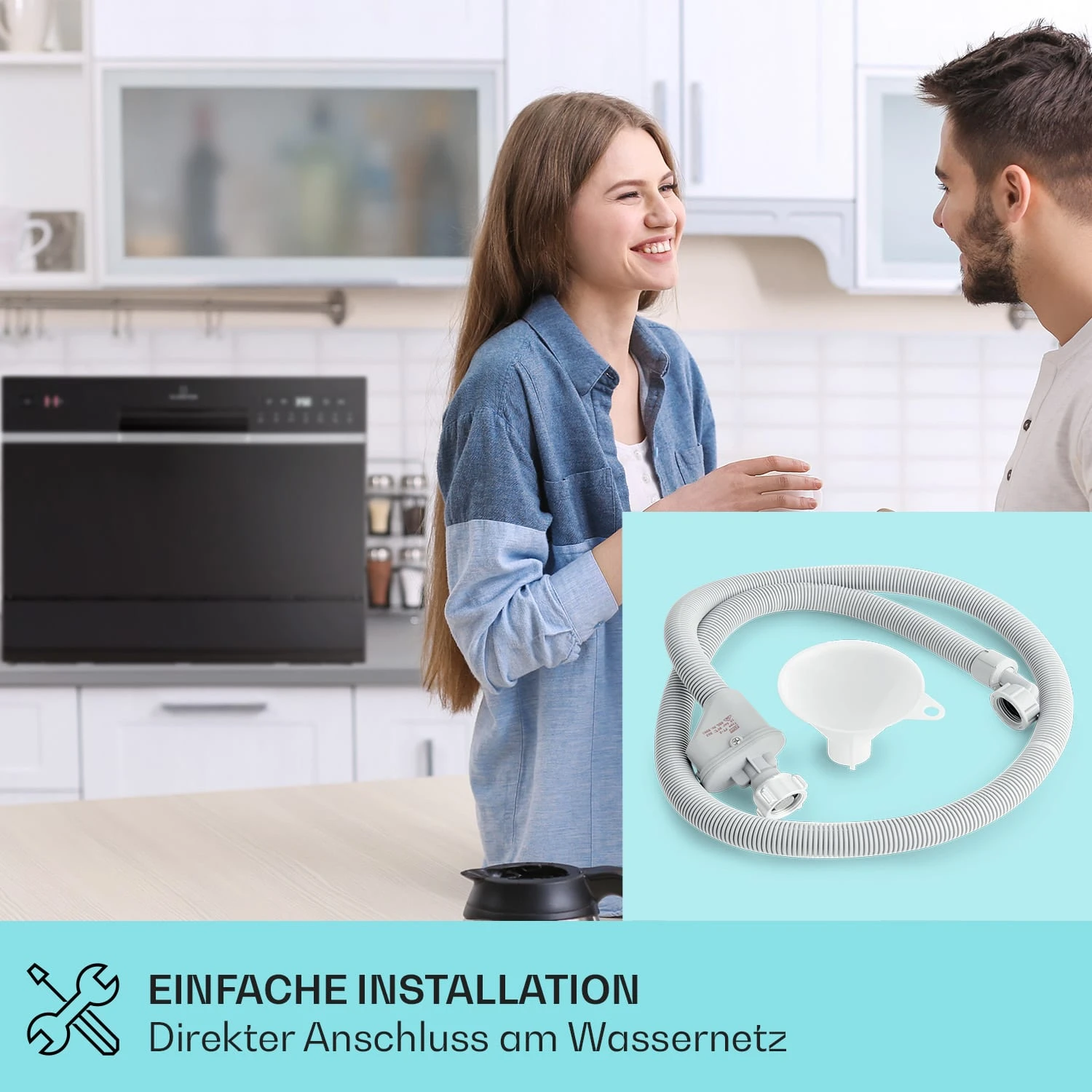 Amazonia 6 Smart Geschirrspüler App-Steuerung Freistehend 1380W 4 Amazonia 6 Smart Geschirrspüler App-Steuerung Freistehend 1380W – Bild 4