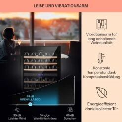 Vinovilla 50 Duo Zweizonen-Weinkühlschrank 53l 17 Fl. 3-Farben Glastür 10 Vinovilla 50 Duo Zweizonen-Weinkühlschrank 53l 17 Fl. 3-Farben Glastür -Küche Zu Hause 10041899 de 0004 usp