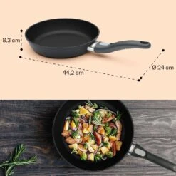 Noto Endurance Bratpfanne Ø24 Cm Geschmiedetes Aluminium Abnehmbarer Griff 17 Noto Endurance Bratpfanne Ø24 Cm Geschmiedetes Aluminium Abnehmbarer Griff -Küche Zu Hause 10045002 yy 0009 dimensions