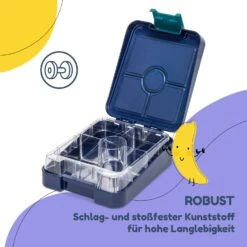 Klarstein Schmatzfatz Easy Snackbox 4 Fächer 18 X 15 X 5 Cm (BxHxT) -Küche Zu Hause 10045069 de 0006 usp