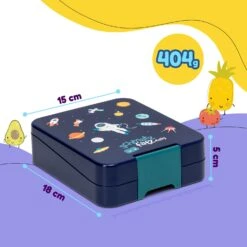 Klarstein Schmatzfatz Easy Snackbox 4 Fächer 18 X 15 X 5 Cm (BxHxT) -Küche Zu Hause 10045069 yy 0008 usp