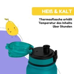 Wakaba Thermosflasche 550 Ml Edelstahl Tritan BPA-frei -Küche Zu Hause 10045260 de 0005 usp