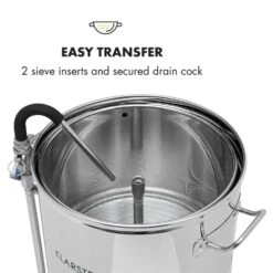 Mundschenk XXL + Eintauchkühler Bierbrauanlage 3000W 50l 304 Edelstahl -Küche Zu Hause 60002276 yy 0004 logo Klarstein Mundschenk XXL Maischekessel Edelstahl