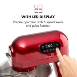 Curve Plus Küchenmaschinen-Set | 5l | 4-in-1 Fleischwolf | Rot -Küche Zu Hause 60002329 yy 0005 logo Klarstein Curve Plus Kuechenmaschinen Set rot