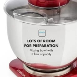 Curve Plus Küchenmaschinen-Set | 5l | 4-in-1 Fleischwolf | Rot -Küche Zu Hause 60002329 yy 0009 logo Klarstein Curve Plus Kuechenmaschinen Set rot