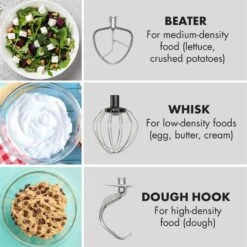 Curve Plus Küchenmaschinen-Set | 5l | 4-in-1 Fleischwolf | Silber -Küche Zu Hause 60002330 yy 0007 logo Klarstein Curve Plus Kuechenmaschinen Set silber